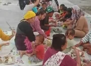 Gelar Syukuran, Warga Indramayu Penuhi Jalan Bugel-Arjasari yang Baru Dibangun