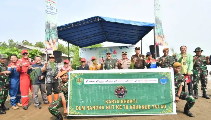 Peringati HUT Arhanud ke-78, Pertamina Balongan Sumbang 200 Pohon