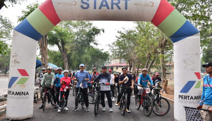 Gowes 18 KM, GM dan Perwira Kilang Balongan Budayakan Hidup Sehat.