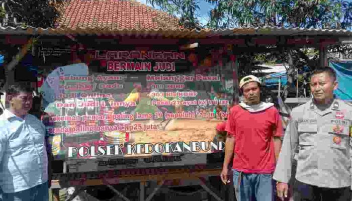 Kapolsek Kedokan Bunder Berantas Perjudian di Wilayahnya