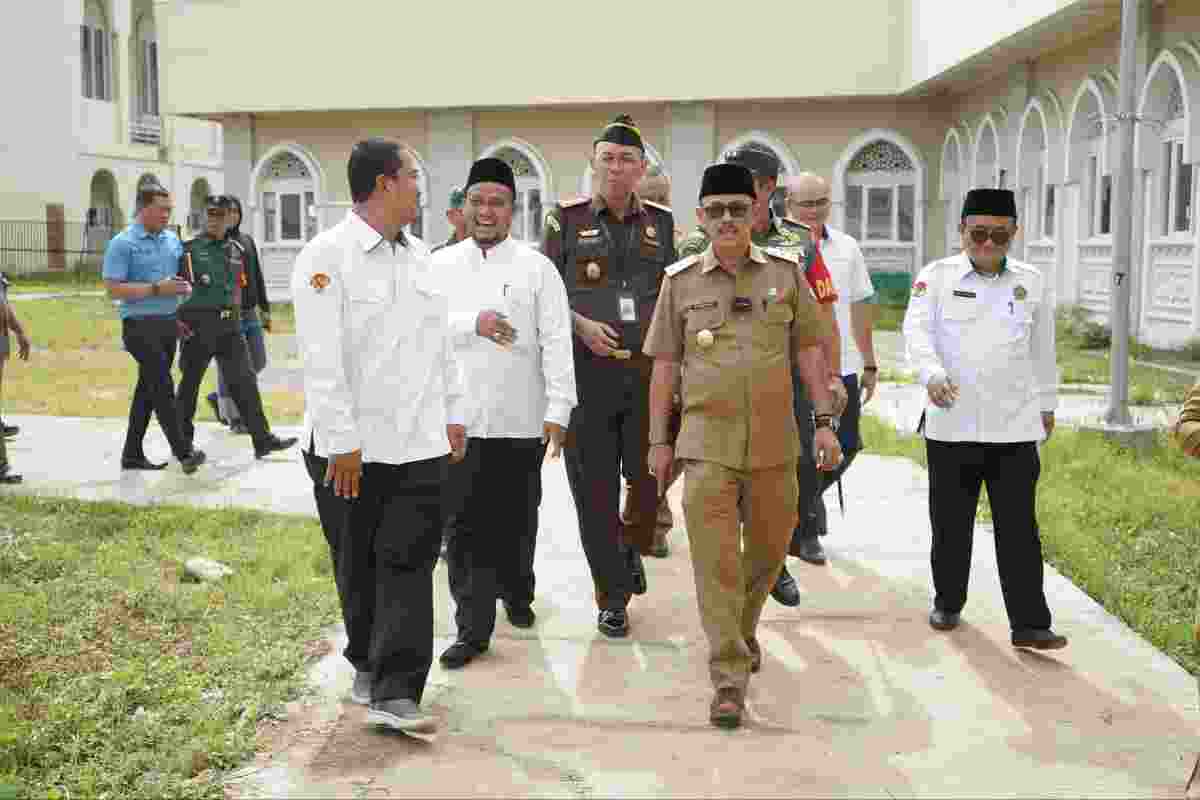 Kunjungan Wamenag, Tinjaun Embarkasi Haji Indramayu Bahas Tambahan Kloter Keberangkatan