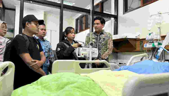 Lucky Hakim,Kunjungi Korban KDRT di Rumah sakit Hasan Sadikin