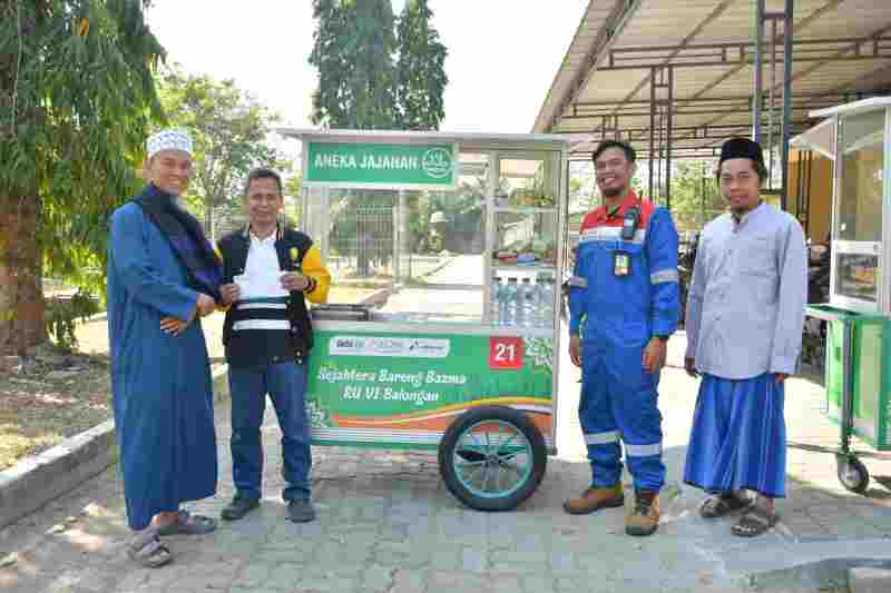 Bazma Pertamina Bangkitkqn Ekonomi Warga, Salurkan Bantuan Gerobak Usaha