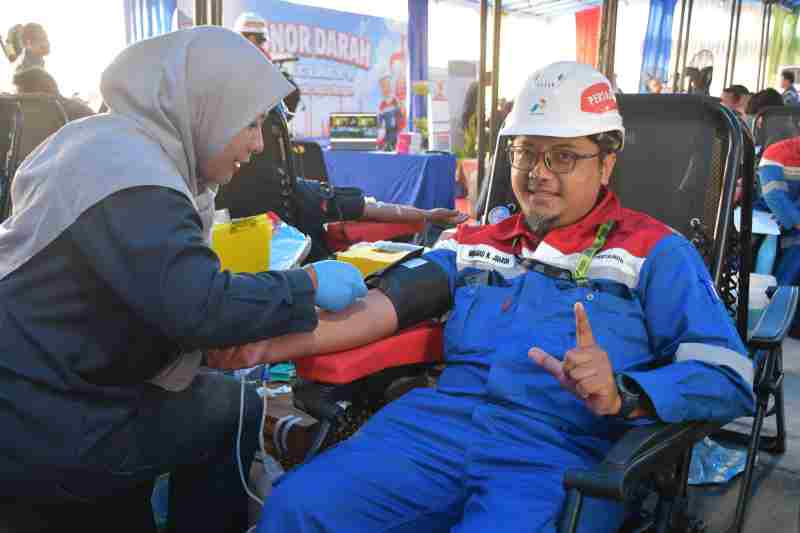 Rutinitas Pertamina Balongan Gelar Donor Darah